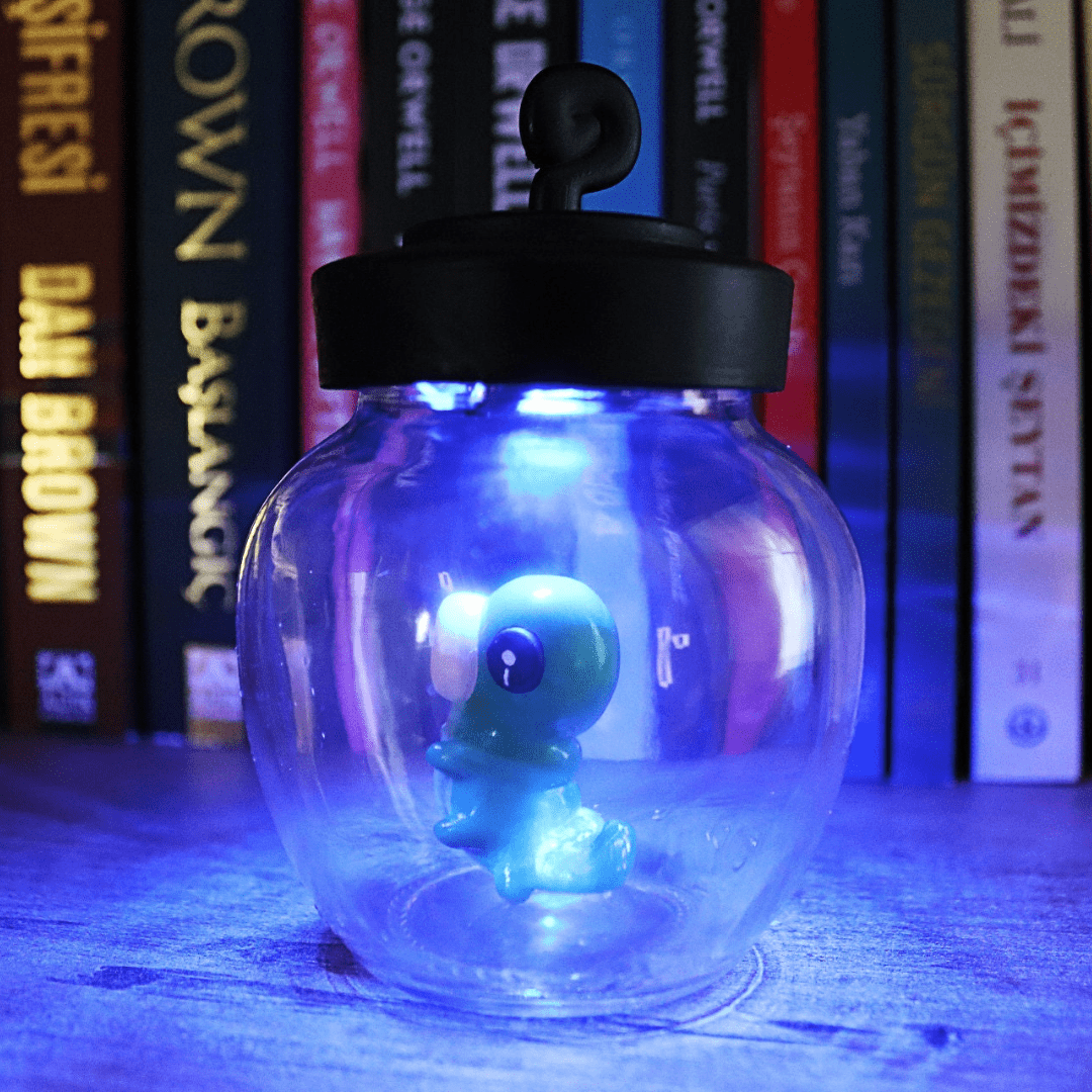 Hollow Knight Grub Figure in a Jar
