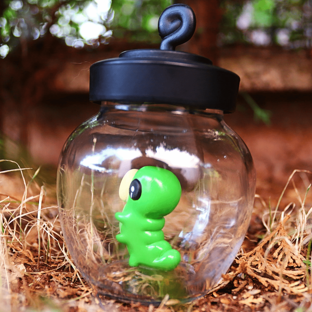Hollow Knight Grub Figure in a Jar