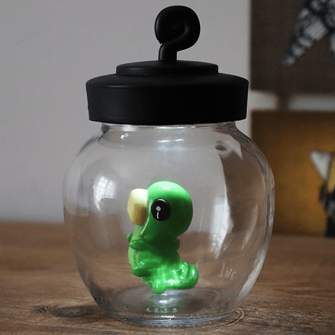 Hollow Knight Grub Figure in a Jar