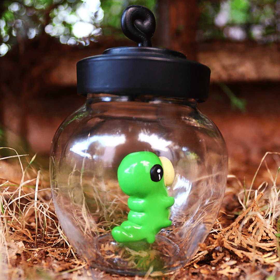 Hollow Knight Grub Figure in a Jar