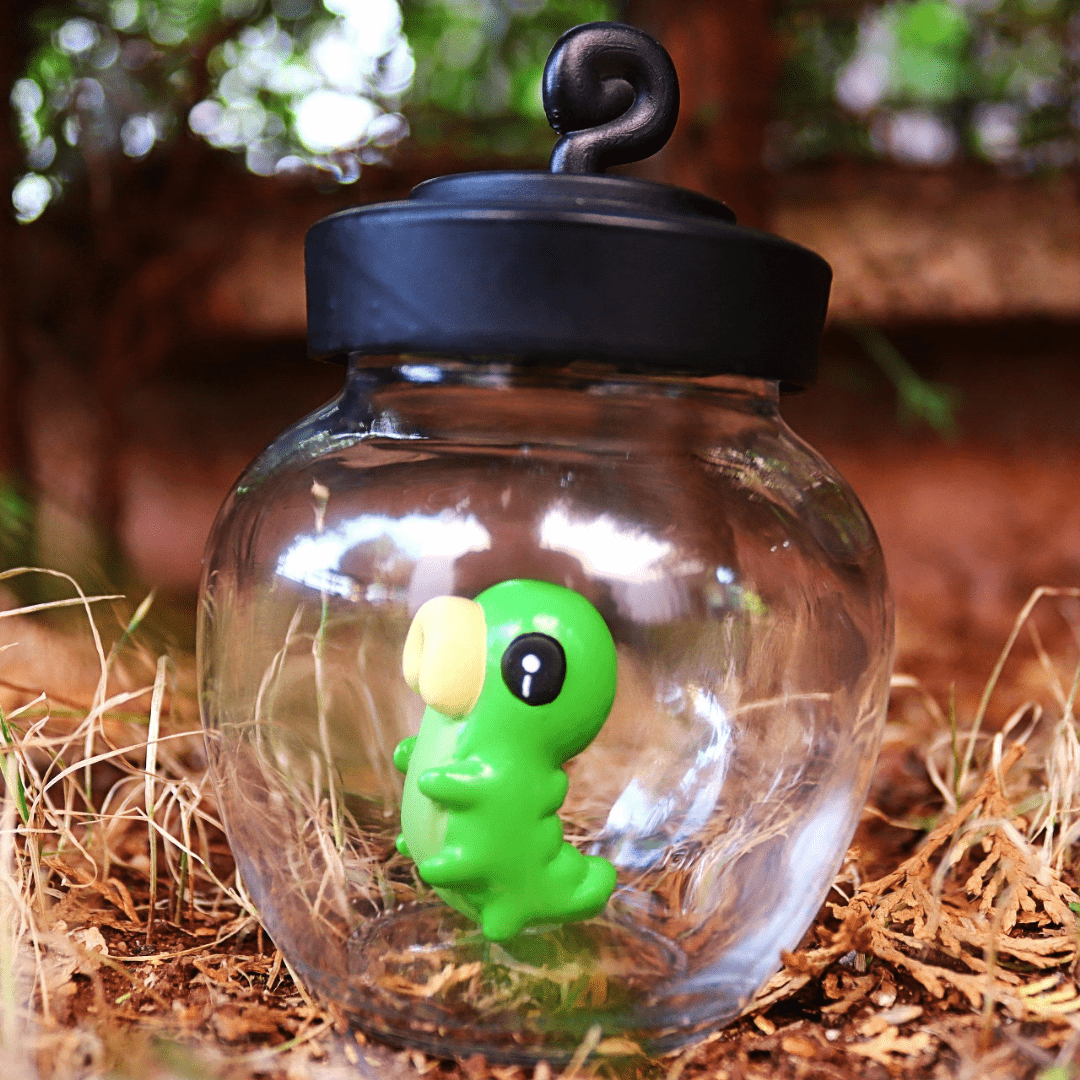 Hollow Knight Grub Figure in a Jar